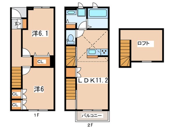 仮)ｱﾒﾆﾃｨｰ厚木市温水ｱﾊﾟｰﾄの物件間取画像